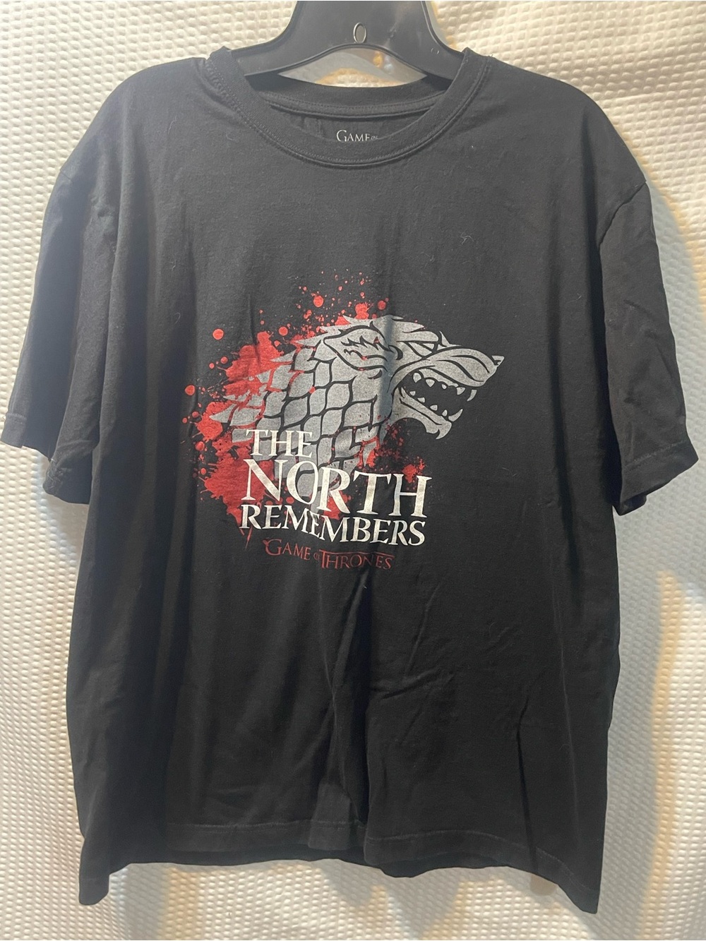 Game of Thrones The North Remembers House Stark Direwolf T Shirt XL HBO 2013